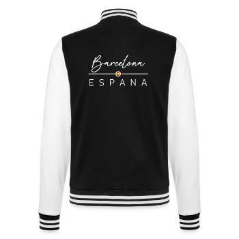 Spain - Barcelona - Spain - España - College Sweat Jacket - black/white - Back - Marisol (170cm)