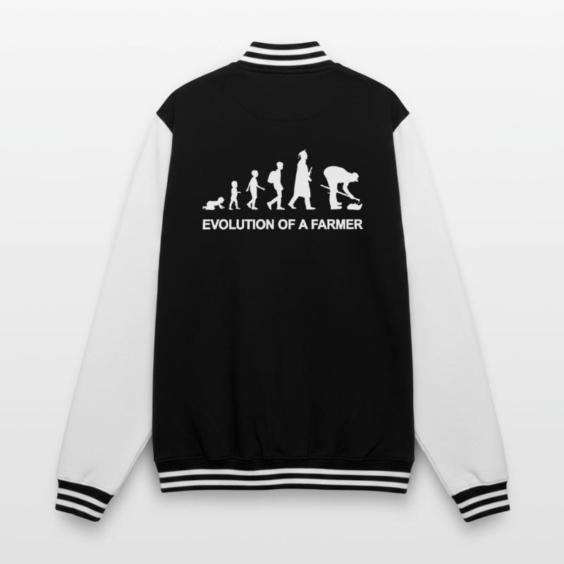 Evolution eines Landwirts College-Sweatjacke