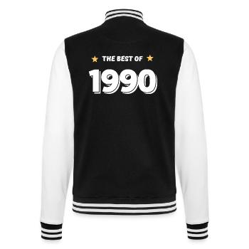 Best of 1990 - College Sweat Jacket - black/white - Back - Marisol (170cm)
