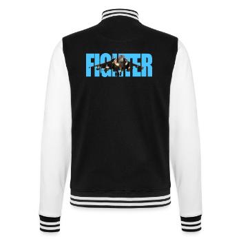 Fighter Harrier - College Sweat Jacket - black/white - Back - Marisol (170cm)