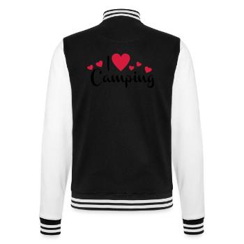 camping - College-Sweatjacke - Schwarz/Weiß - Hinten - Marisol (170cm)