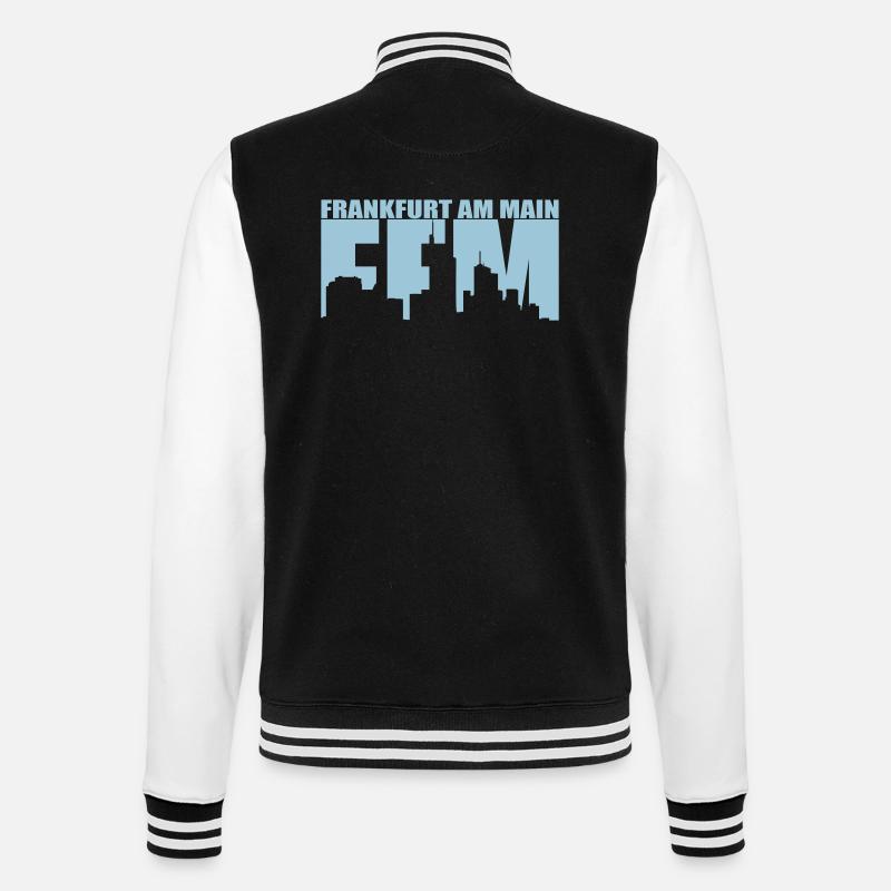 FFM - Frankfurt am Main - Veste Teddy - noir/blanc