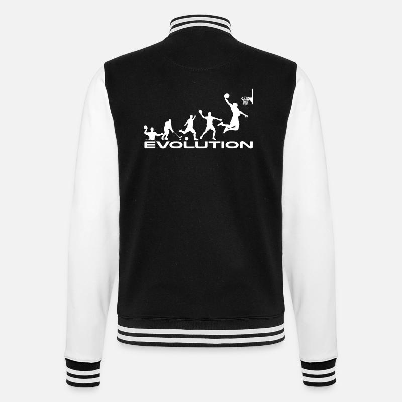 évolution de basket-ball - Veste Teddy - noir/blanc