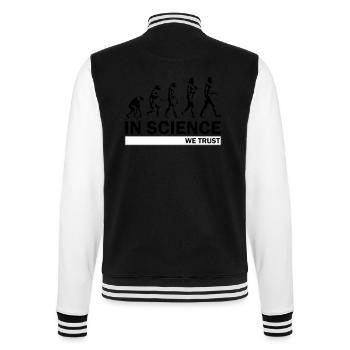 Wissenschaft Evolution - College-Sweatjacke - Schwarz/Weiß - Hinten - Marisol (170cm)