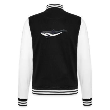 Common porpoise - harbor porpoise - marsouin - College Sweat Jacket - black/white - Back - Marisol (170cm)