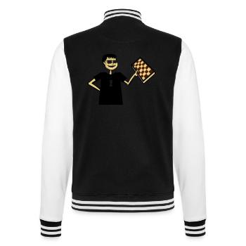 Schach Nerd Hobby Brettspiel Geschenk Brille cool - College-Sweatjacke - Schwarz/Weiß - Hinten - Marisol (170cm)