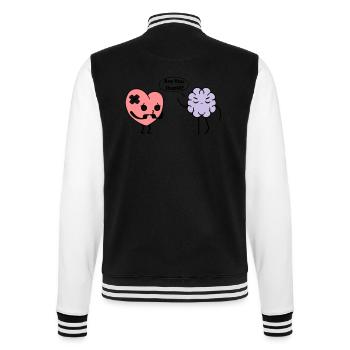 Learn Heart - College Sweat Jacket - black/white - Back - Marisol (170cm)