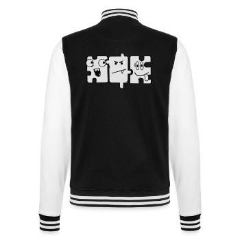 Monster Puzzle - College Sweat Jacket - black/white - Back - Marisol (170cm)