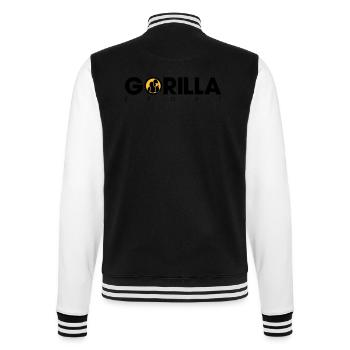 Gorilla Sport - College-Sweatjacke - Schwarz/Weiß - Hinten - Marisol (170cm)