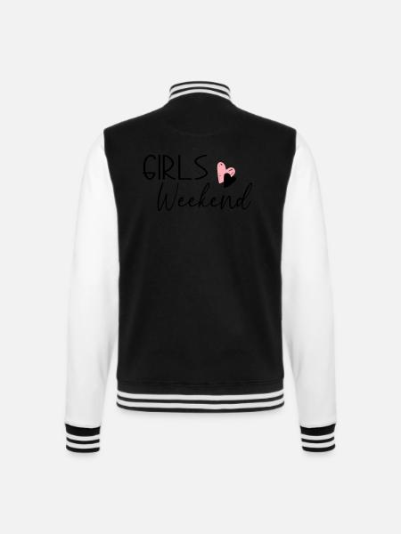 Week-end des filles - Veste Teddy - noir/blanc