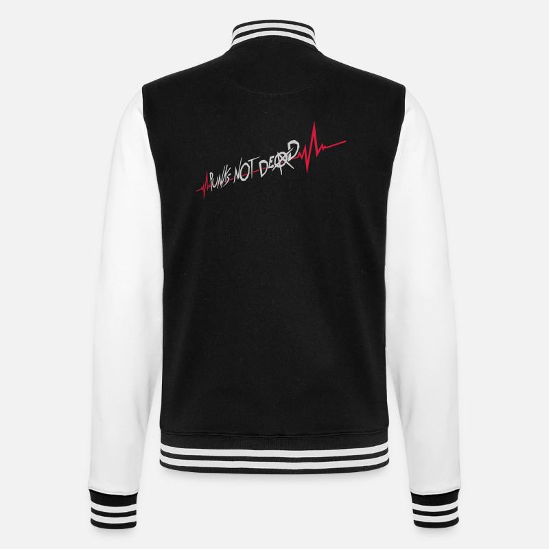 punks not dead Zitat - College-Sweatjacke - Schwarz/Weiß