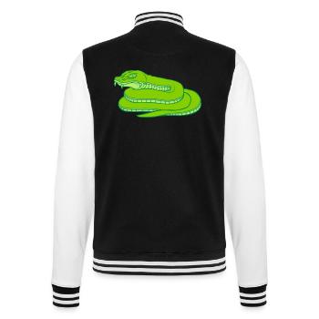 Conception de serpent dangereux maléfique - Veste Teddy - noir/blanc - Dos - Marisol (170cm)
