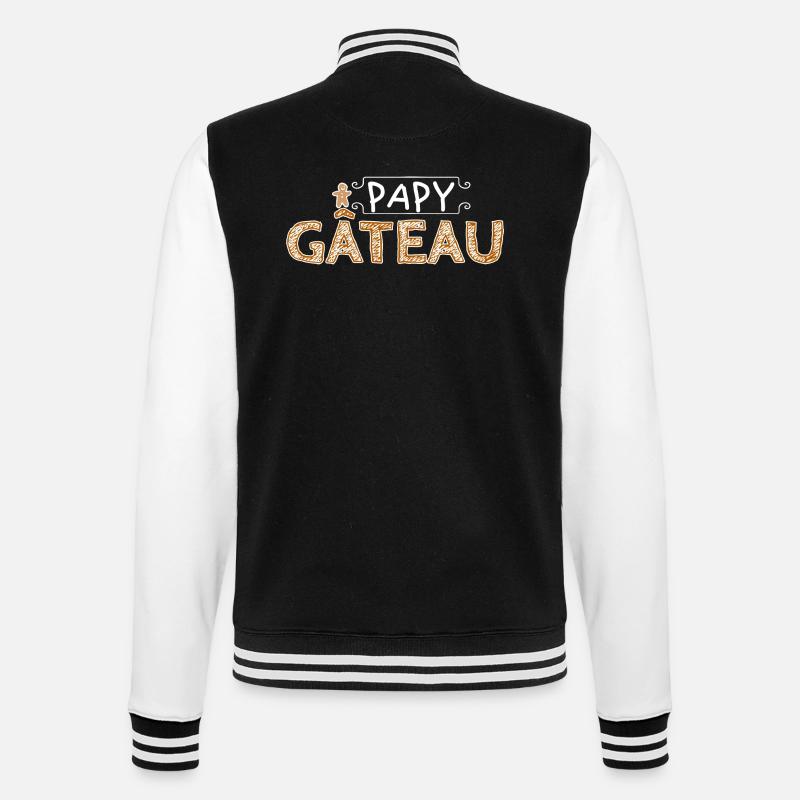 Papy gâteau. - Veste Teddy - noir/blanc