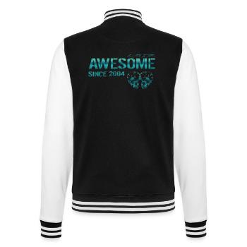 Awesome since 2004 Geschenk - College-Sweatjacke - Schwarz/Weiß - Hinten - Marisol (170cm)