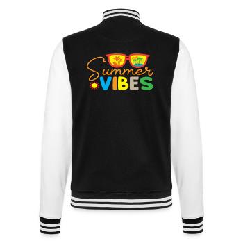 Ambiance estivale - Veste Teddy - noir/blanc - Dos - Marisol (170cm)