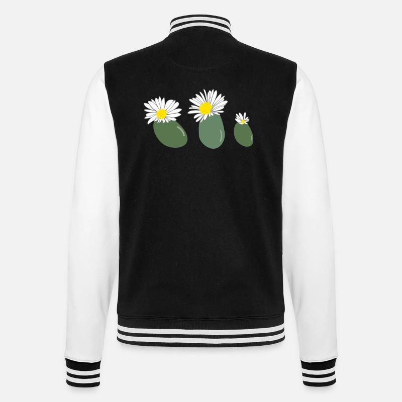 Fleur de lithops2 - Veste Teddy - noir/blanc