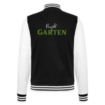 Projekt Garten Gärtnerin Gärtner - College-Sweatjacke - Schwarz/Weiß - Hinten - Marisol (170cm)
