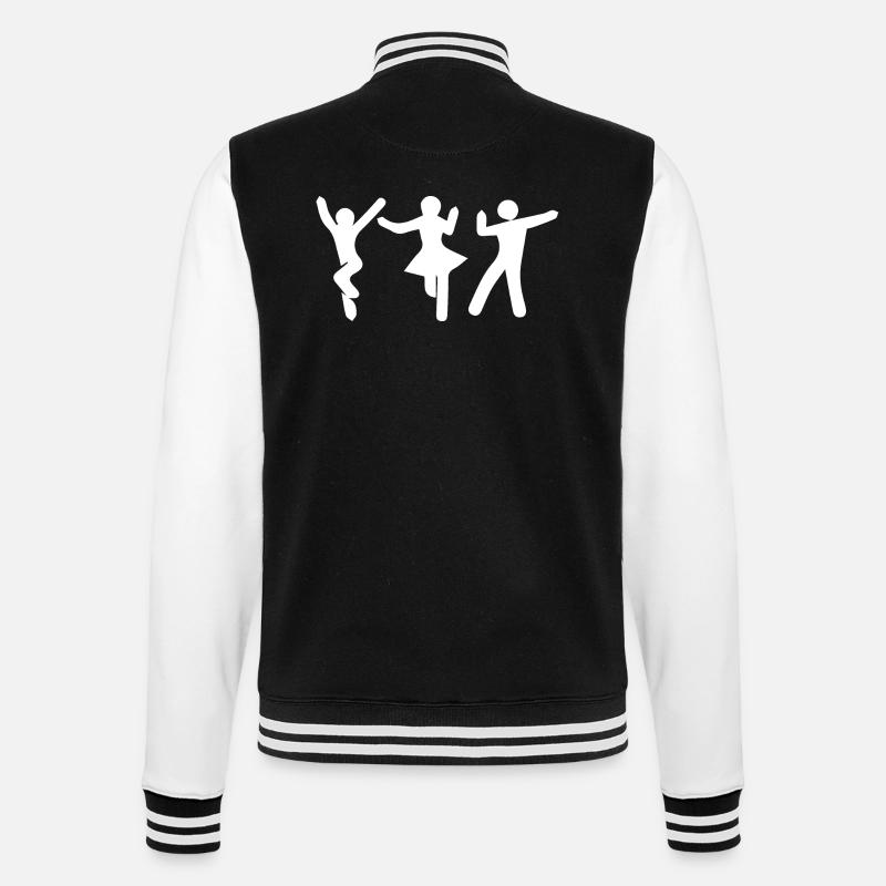 Dancing Dance Music - College Sweat Jacket - black/white