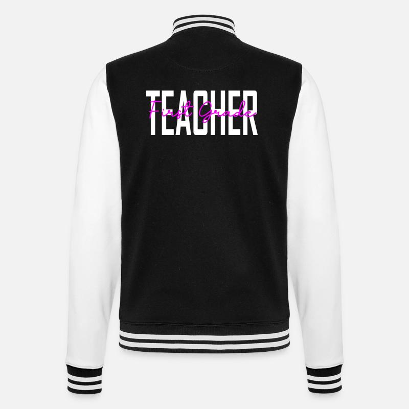 Lehrergeschenke der 1. Klasse - College-Sweatjacke - Schwarz/Weiß