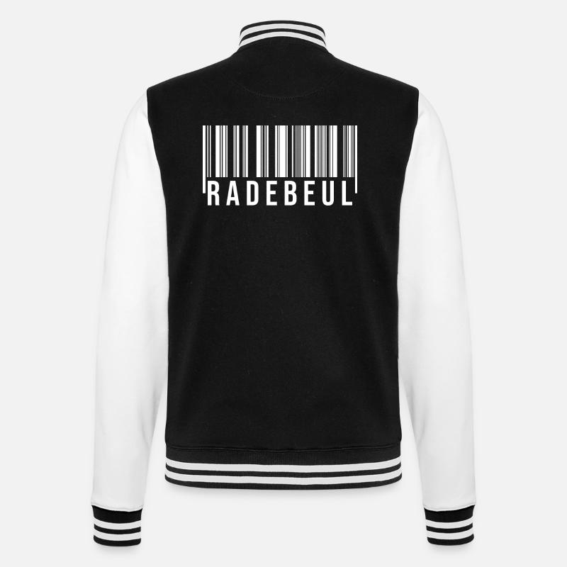 Radebeul Strichcode - College-Sweatjacke - Schwarz/Weiß