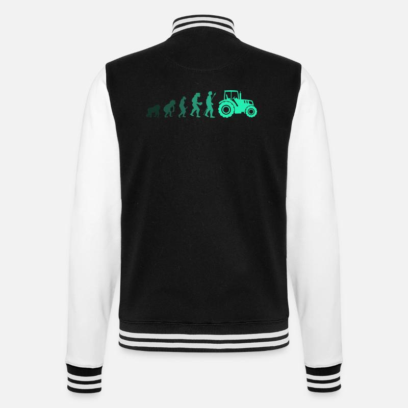 Évolution tracteur - Veste Teddy - noir/blanc