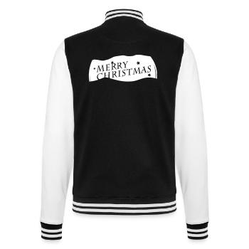 Joyeux Noël Die Cut VECTORGRAPHIC - Veste Teddy - noir/blanc - Dos - Marisol (170cm)