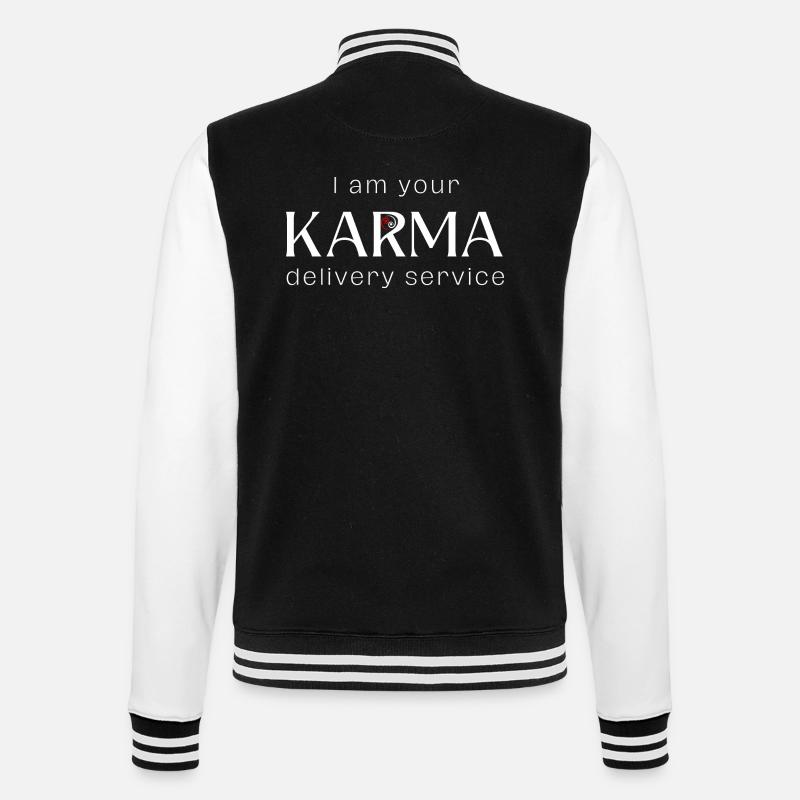 Karma - Veste Teddy - noir/blanc