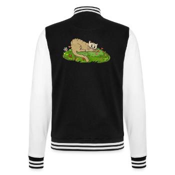 Cat - College Sweat Jacket - black/white - Back - Marisol (170cm)