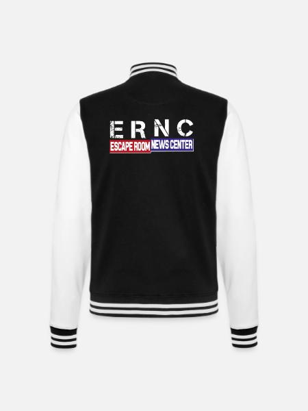 ERNC Logo Neu - College-Sweatjacke - Schwarz/Weiß