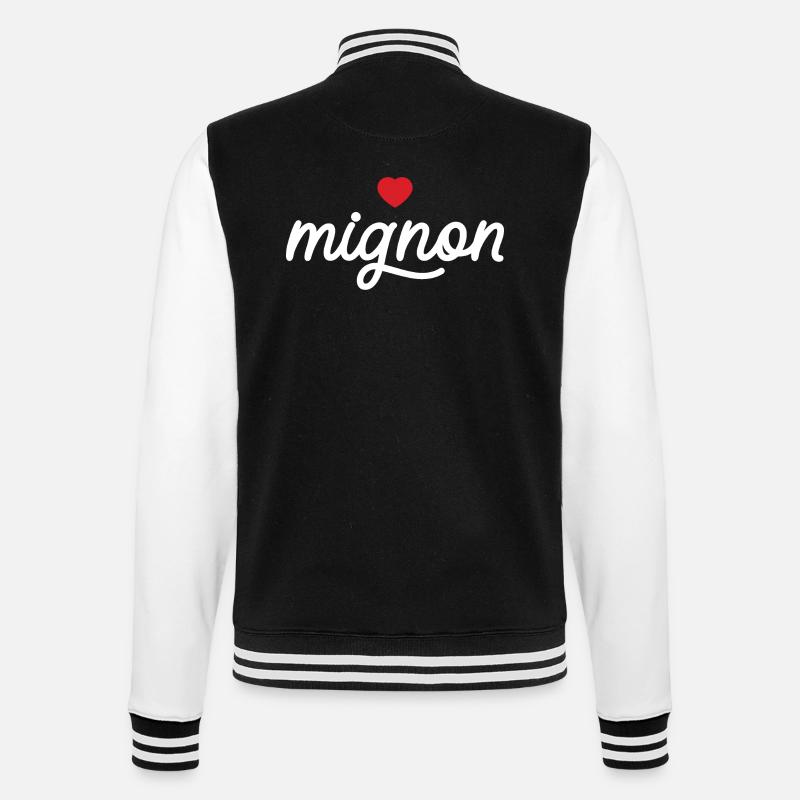 Le mignon - Veste Teddy - noir/blanc