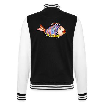 Poisson - Veste Teddy - noir/blanc - Dos - Marisol (170cm)