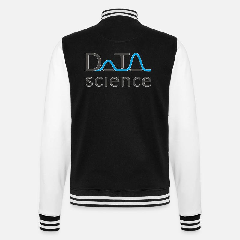 Data science - College Sweat Jacket - black/white
