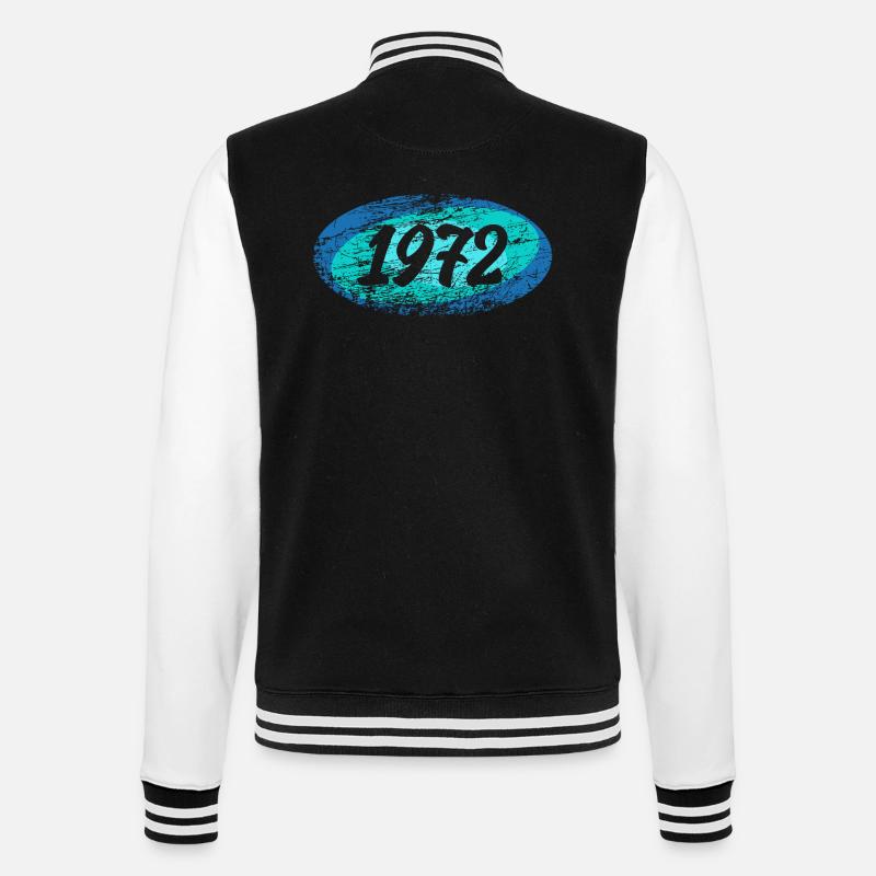 1972 1972 - College Sweat Jacket - black/white