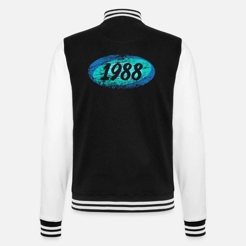 Elypse 1988 - College-Sweatjacke - Schwarz/Weiß