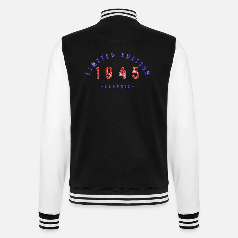 1945, édition limitée - Veste Teddy - noir/blanc