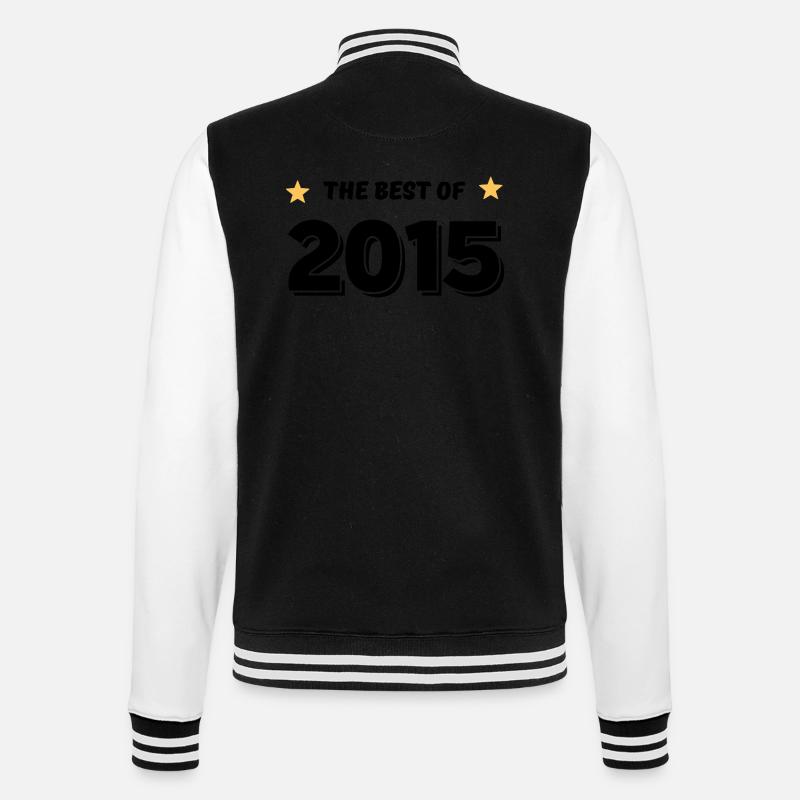 Das Beste aus 2015 - College-Sweatjacke - Schwarz/Weiß