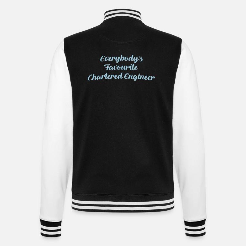 Everybodys favourite chartered engineer - College Sweat Jacket - black/white