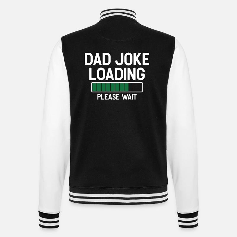 Dad joke loading please wait - Veste Teddy - noir/blanc