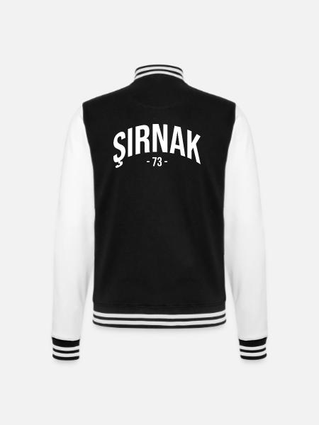 Sirnak 73 Türkei Turkiye Geschenk Sirnakli Kurde - College-Sweatjacke - Schwarz/Weiß