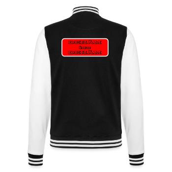 dehäm iss dehäm - College-Sweatjacke - Schwarz/Weiß - Hinten - Marisol (170cm)