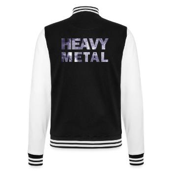 HEAVY METAL Schrift - College-Sweatjacke - Schwarz/Weiß - Hinten - Marisol (170cm)