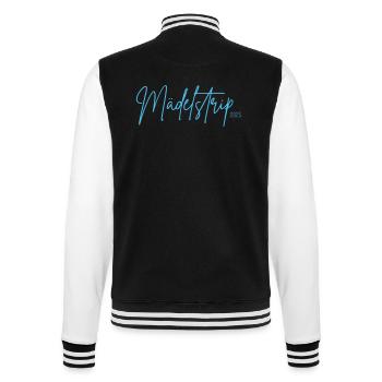 Mädelstrip - College-Sweatjacke - Schwarz/Weiß - Hinten - Marisol (170cm)