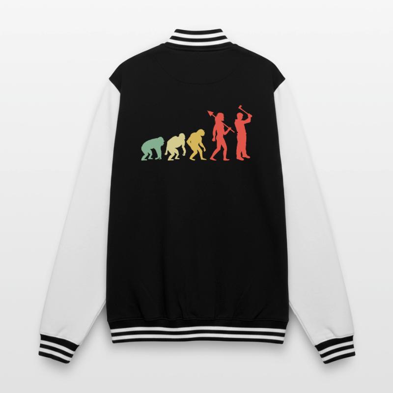 Evolution Axe Throwing Target Hatchet Thrower College Sweat Jacket