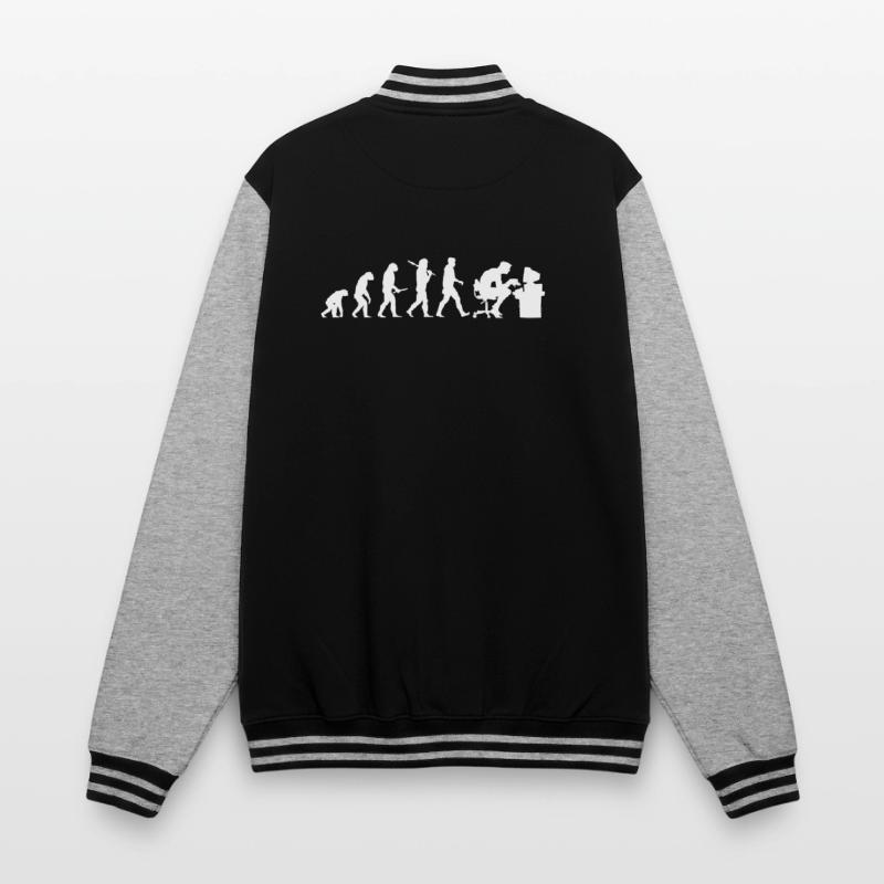 Evolution Computer Nerd! PC Nerd! IT! Technik! College-Sweatjacke