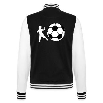 Kid Football - College Sweat Jacket - black/white - Back - Marisol (170cm)