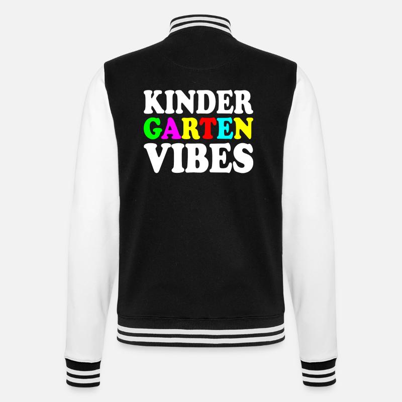 kindergarten vibes - College-Sweatjacke - Schwarz/Weiß