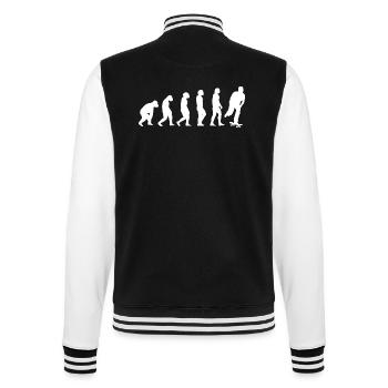 Skateboard Sakten Skateboarding Skater Longboard - College Sweat Jacket - black/white - Back - Marisol (170cm)