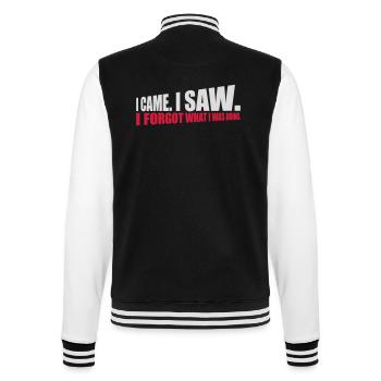 I came saw forget - College-Sweatjacke - Schwarz/Weiß - Hinten - Marisol (170cm)