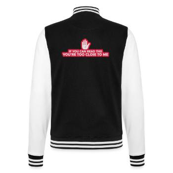trop près de moi - Veste Teddy - noir/blanc - Dos - Marisol (170cm)