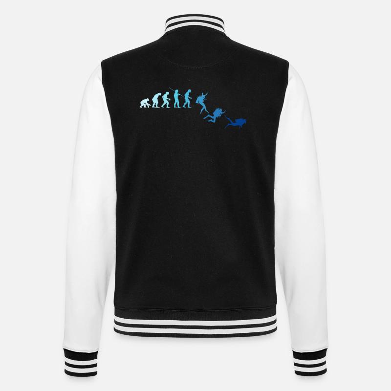 Diver Evolution Scuba - College Sweat Jacket - black/white